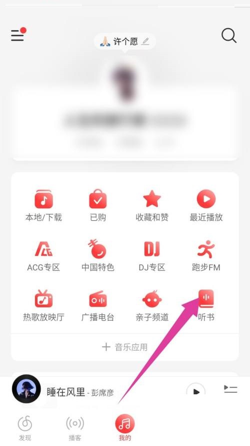 网易云音乐怎么听书?网易云音乐听书教程截图