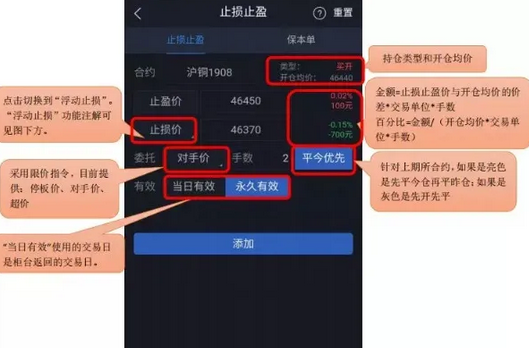 博易大师如何设置止盈止损和浮动止损?博易大师设置止盈止损和浮动止损的操作方法截图