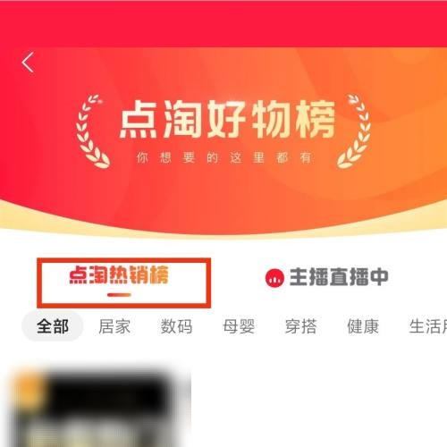 点淘热销榜单在哪里?点淘热销榜单查看方法截图