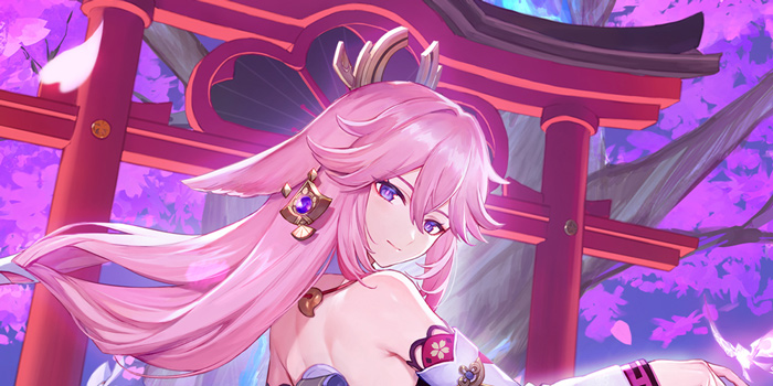 【原神】壁纸分享·薄樱初绽时—八重神子