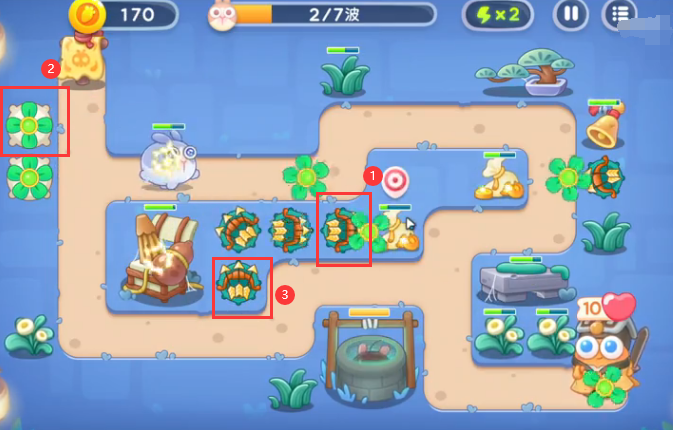 保卫萝卜4阿波道长第10关攻略：阿波道长第十关通关教程[多图]图片3