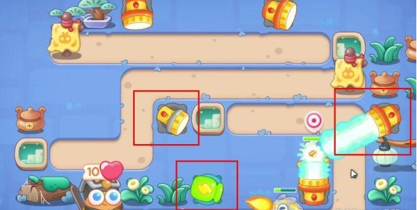 保卫萝卜4阿波道长2关攻略：阿波道长第二关通关教程[多图]图片4