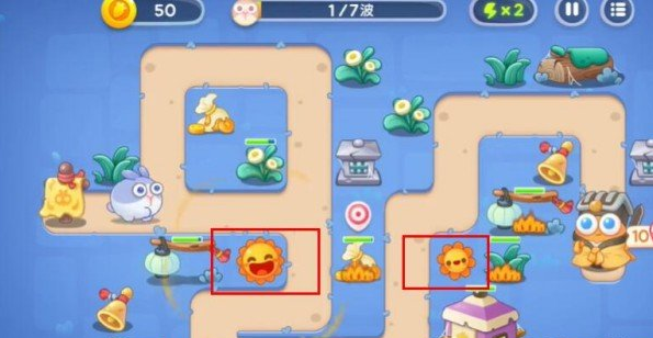 保卫萝卜4阿波道长1关攻略：阿波道长第一关通关教程[多图]图片2